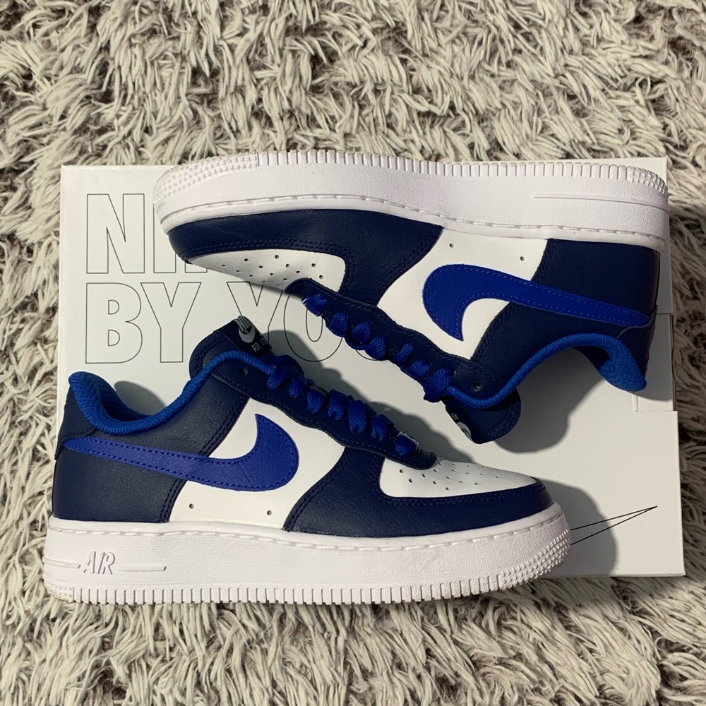 Blue Nike Air Force 1s
